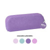 Trousse scolaire - Rectangulaire - Paillettes - Rose - Vert - Violet - Silicone - Apli