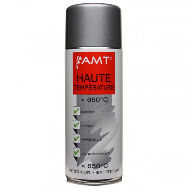 Peinture aérosol haute température gris | Surdiscount
