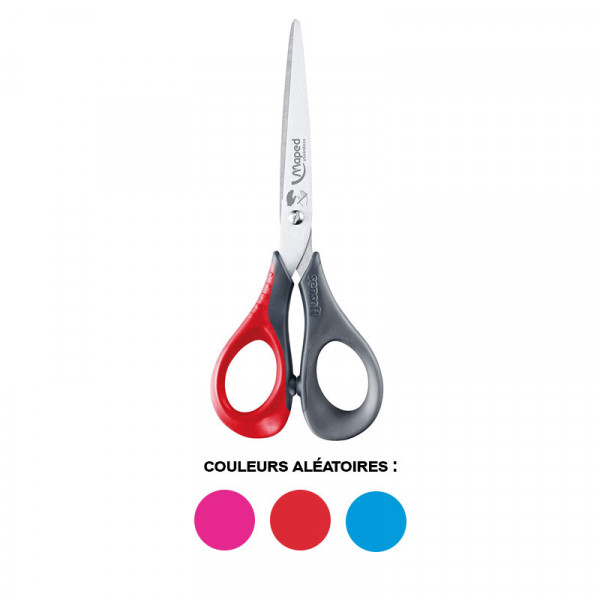 Ciseaux scolaires - Droitiers - 16 cm - Ergonomique - Sensoft - Maped