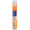 photo-Lot de 3 recharges FriXion pointe moyenne 0,7mm abricot Pilot