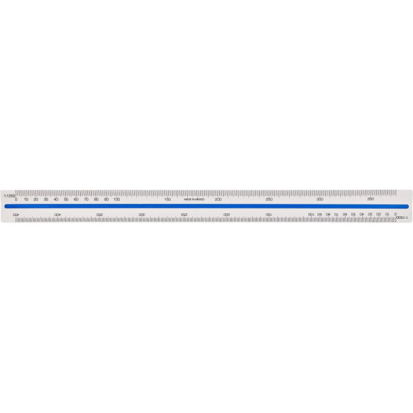 Règle triangulaire - Kutch - Echelles de réduction 1:500 1:1000 1:1250 1:1500 1:2000 1:2500 - Maped