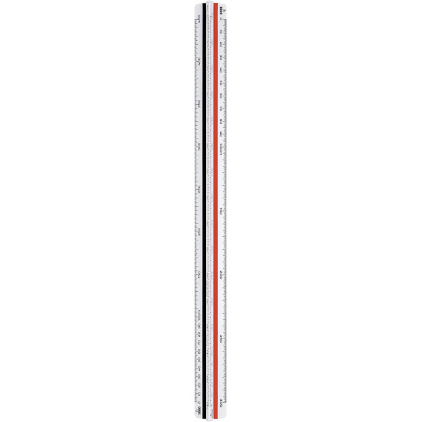 Règle triangulaire - Kutch - Echelles de réduction 1:500 1:1000 1:1250 1:1500 1:2000 1:2500 - Aristo