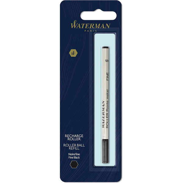 photo-Recharge pour stylo bille - Noir - Pointe fine - Waterman
