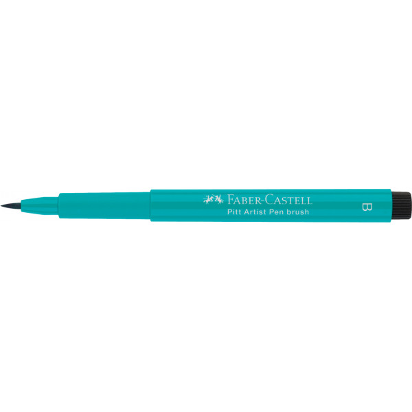 photo-Feutre à dessin - Pointe pinceau - Vert de Cobalt - Pitt Artist - Faber-Castell