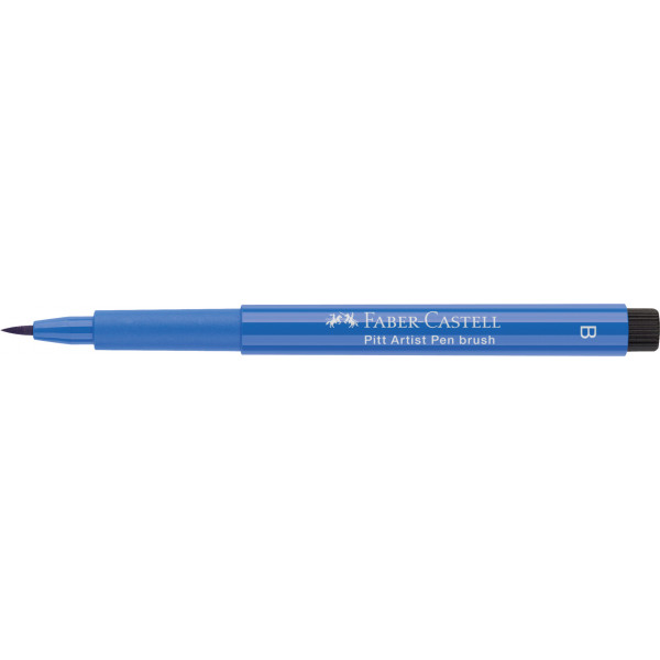 photo-Feutre à dessin - Pointe pinceau - Bleu cobalt - Pitt Artist - Faber-Castell