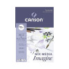 photo-Bloc - Multi technique - A2 - Blanc - 200g - 50 feuilles - Mix Media Imagine - Canson