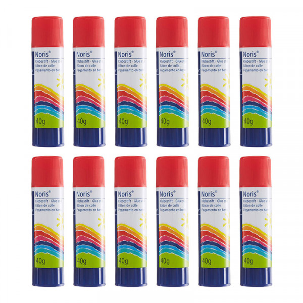 photo-Lot de 12 bâtons de colle blanche - Staedtler - 40G