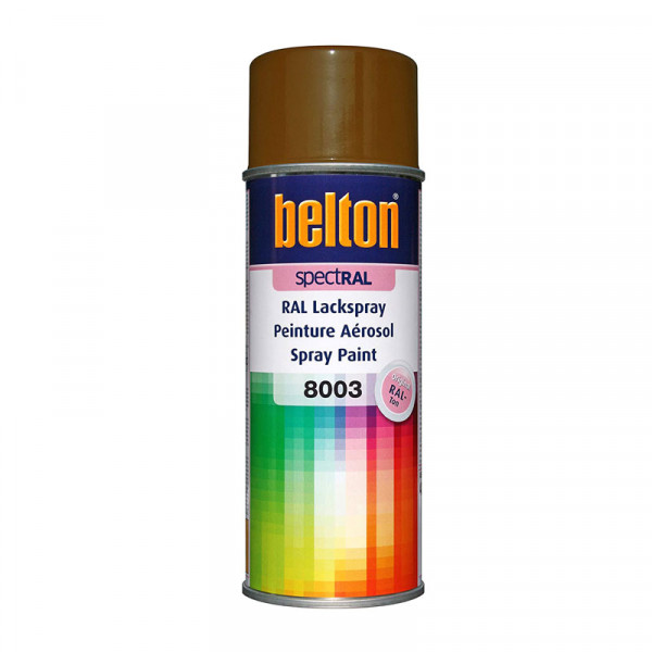 Bombe de peinture Belton Spectral RAL 8003 brun argile 400ml | Surdiscount