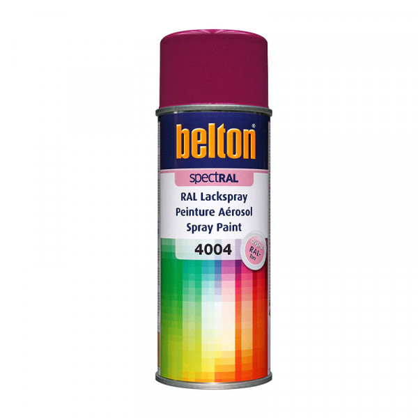 Bombe de peinture Belton Spectral RAL4004 violet bordeaux 400ml | Surdiscount