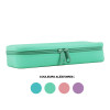 Trousse - Scolaire - Rectangulaire - Silicone - Couleurs pastel - Apli