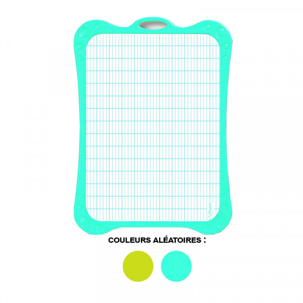 Ardoise blanche - Effaçable - 2 faces - Brosse - Feutre effaçable - Maped