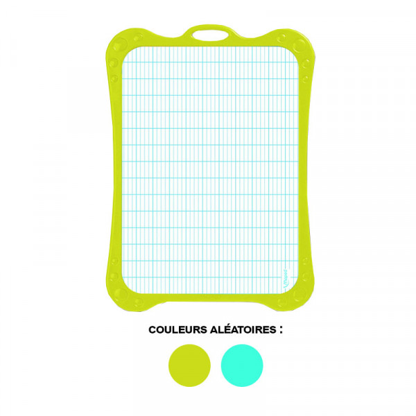 photo-Ardoise blanche - Effaçable - 2 faces - Brosse - Feutre effaçable - Maped