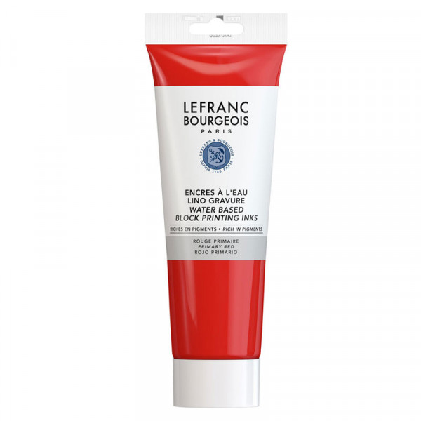 Encre en tube à l'eau rouge primaire 250ml - Lefranc Bourgeois | Surdiscount