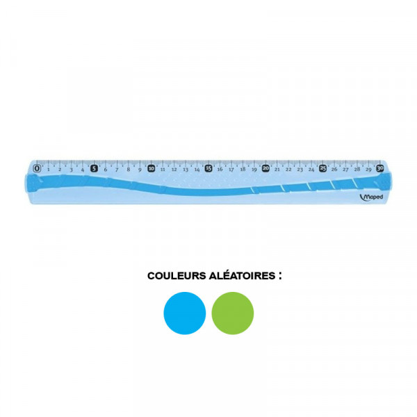 photo-Règle - Plate - 30 cm - Plastique - Incassable - Maped