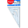 photo-Equerre - Scolaire - 60° - Grand côté 21 cm - Plastique - Transparent - Maped