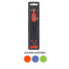 photo-Compas - Scolaire - Avec mine graphite - Corps en métal - Faber-Castell