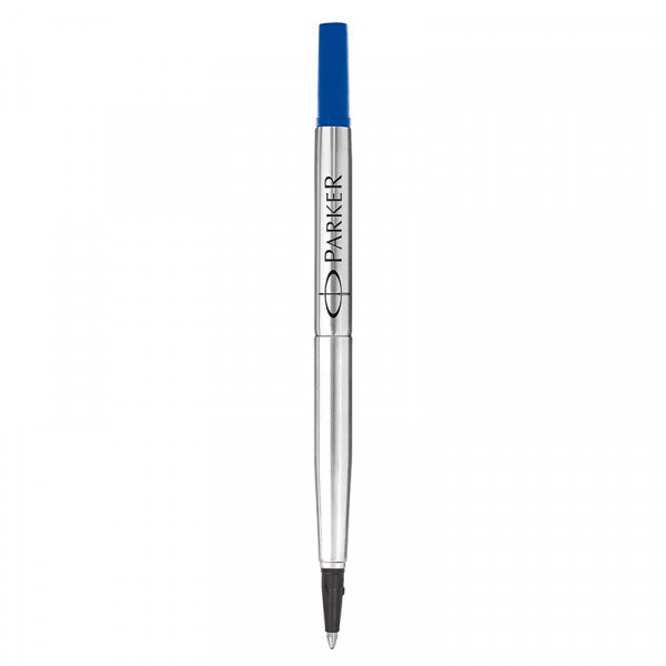 photo-Recharge pour stylo roller - Parker - Pointe moyenne 0,7 - Bleu - Encre Quink