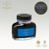 Flacon d'encre pour stylo plume - Parker - Bleu - Encre effaçable Quink - 57ml