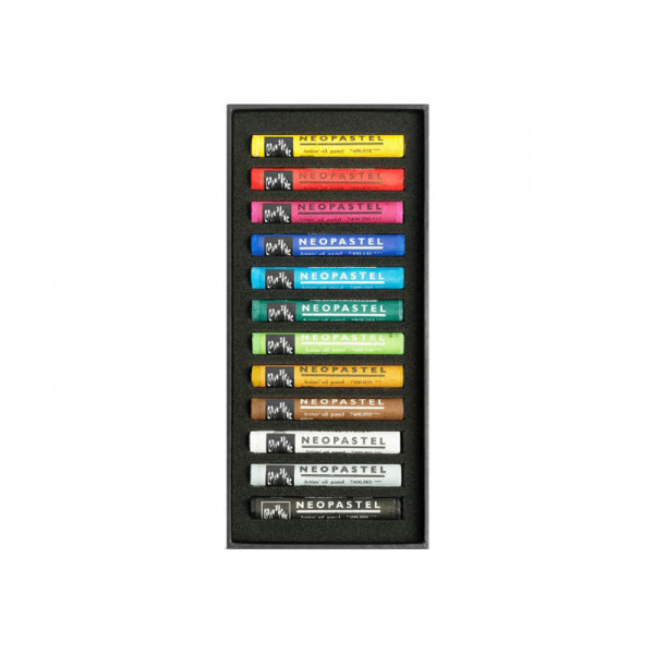 Boite de 12 pastels à l'huile extra-fins Neopastel Caran d'Ache