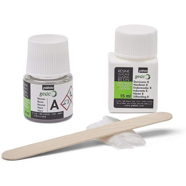 Kit découverte résine de glaçage - Gédéo - Pébéo - Biosourcée - Glaçage - 45 ml