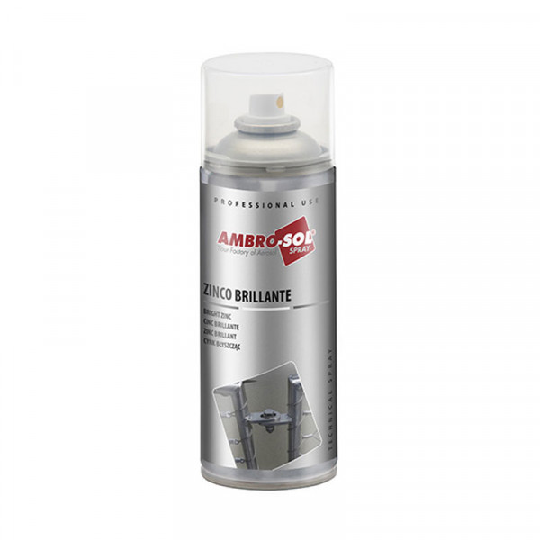 Bombe aérosol - Zinc brillant 400ml - Ambro-Sol | Surdiscount
