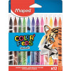 photo-12 feutres de coloriage - Pointe moyenne - Assortiment - Color'Peps Animal - Maped