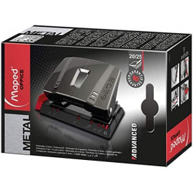 Perforateur - 2 trous - Métal - Jusqu'à 25 feuilles - Maped Office