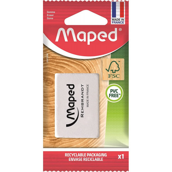 photo-Gomme blanche - Rectangulaire - Caoutchouc naturel - Maped