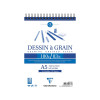Bloc Dessin A Grain Spirale A5 - 180G - 30 feuilles - Clairefontaine | Surdiscount