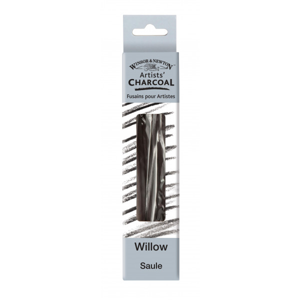 photo-Fusains - Noir - Moyen - Boîte de 3 fusains - Winsor et Newton