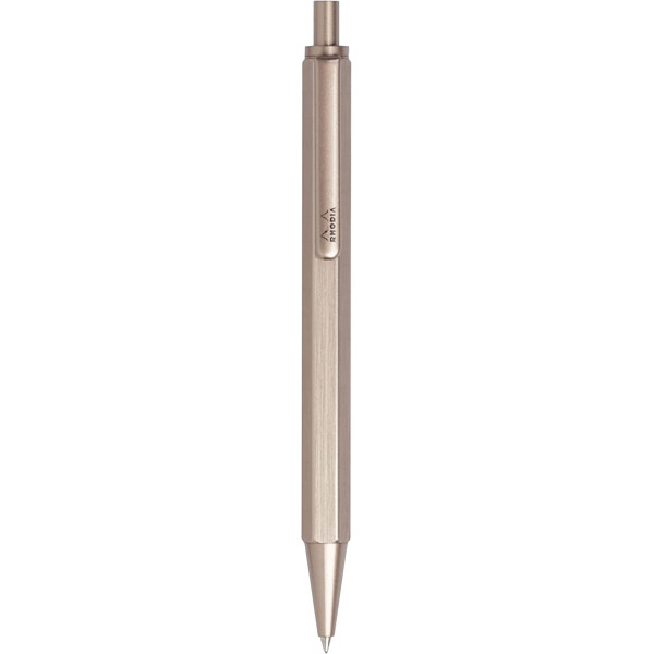 photo-Stylo à bille - Bois de rose - Rétractable - Mine 0,7mm - Rhodia - Collection scRipt