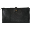 photo-Trousse - Noir - Plate - Cuir véritable - Flying Spirit - Clairefontaine