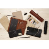 Trousse - Noir - Plate - Cuir véritable - Flying Spirit - Clairefontaine