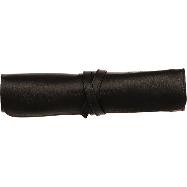 photo-Trousse - Noir - Ronde - En rouleau - Cuir véritable - Flying Spirit - Clairefontaine
