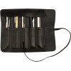 Trousse - Noir - Ronde - En rouleau - Cuir véritable - Flying Spirit - Clairefontaine