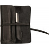 Trousse - Noir - Ronde - En rouleau - Cuir véritable - Flying Spirit - Clairefontaine
