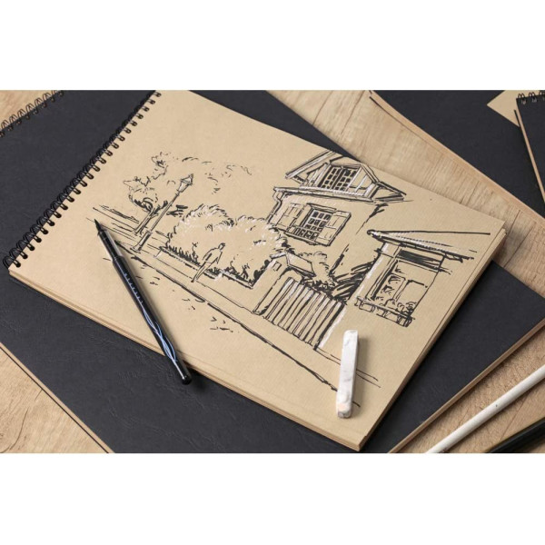 Carnet - Album - A4 21 x 29,7 cm - Avec spirales - Papier kraft - Clairefontaine