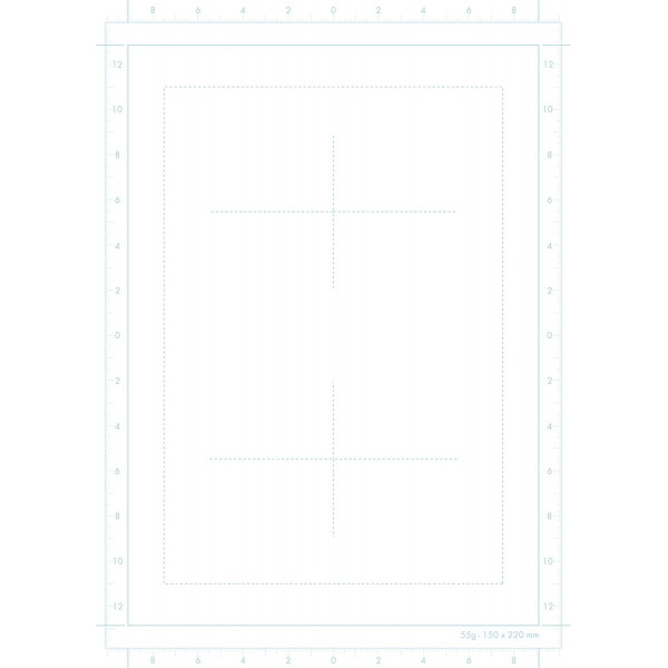 Bloc dessin - A4 21 x 29,7 cm - Manga et Storyboard - Papier imprimé avec cases