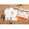 Bloc dessin - A4 21 x 29,7cm - BD Comics Manga - Papier layout - Clairefontaine