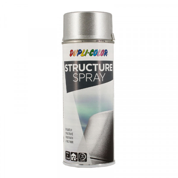 photo-Bombe de peinture - Argent - Effet de structure granuleux - Dupli-Color - 400 ml