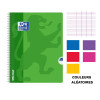 Cahier - 24x32(cm) - Grands carreaux - 100 pages - couverture en polypro - à spirale - Oxford - OpenFlex