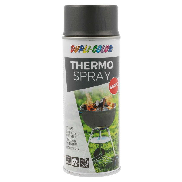 photo-Bombe de peinture - Haute température - Gris fonte - Duplicolor - 400 ml