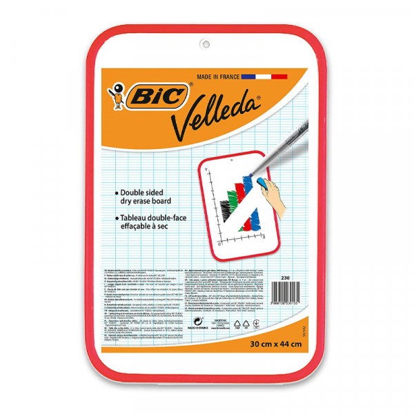 Tableau double-face effaçable 30x44cm - BIC | Surdiscount