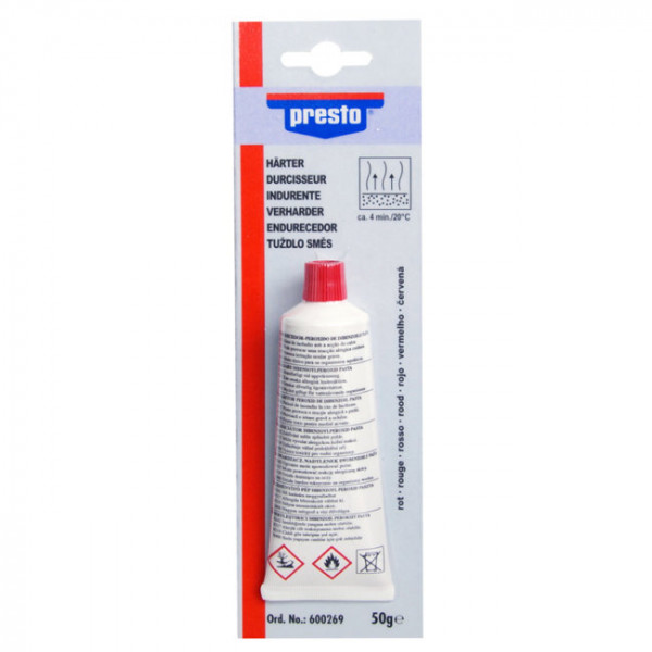 photo-Tube de durcisseur - Mastic - Résine - 50g - Presto