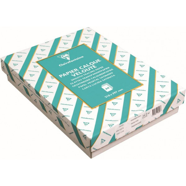 photo-Papier Calque velouté - A4 21x29,7 cm - Qualité supérieur - Ramette de 500 feuilles - 90g - Clairefontaine