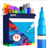 photo-Marqueurs - Peinture acrylique - Tous supports - 18 feutres - QBIX