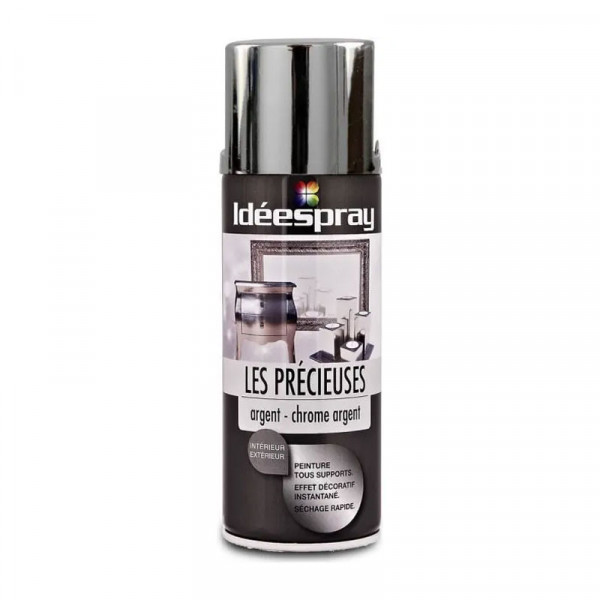Bombe de peinture  - chrome argent -  Sinto