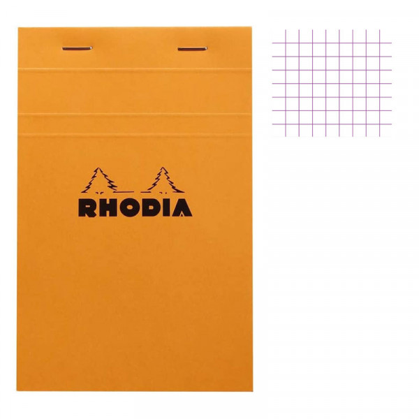 photo-Bloc notes - 11x17 cm - Petits Carreaux - 80 feuilles - Rhodia