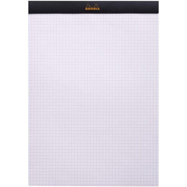 Bloc notes - 11x17 cm - Petits Carreaux - 80 feuilles - Noir - Rhodia
