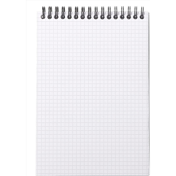 Bloc notes - A5 - 14,8 x 21 cm - Petits Carreaux - 80 feuilles - Noir - Avec spirale - Rhodia - NotePad